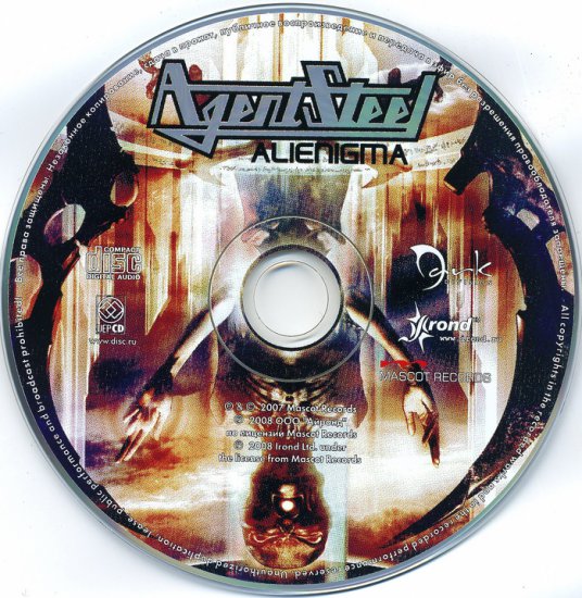 Agent Steel - Alienigma 2007 - Agent Steel - Alienigma CD.jpg