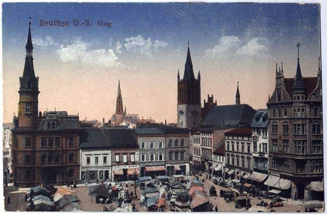 Bytom - stare pocztówki - Rynek 1910.jpg