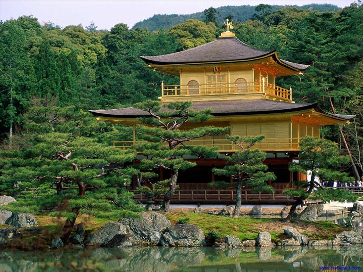 Ogrody i krajobrazy  japońskie - Kinkakuji Temple, Kyoto, Japan.jpg