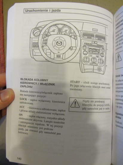 Mazda 2 Instrukcja Obsługi - IMG_0852.JPG