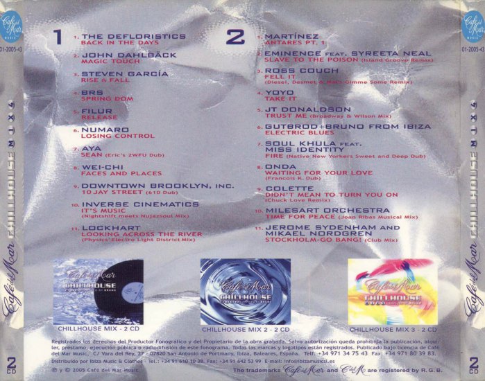 2005, Caf del Mar - Chillhouse Mix Vol 4 2 CD - back.jpg