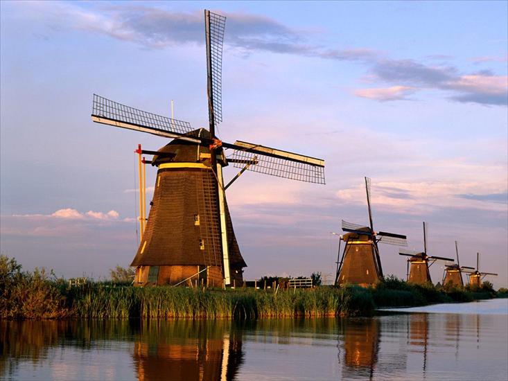 TAPETY WIDOKI - Windmills, Kinderdijk, Netherlands.jpg