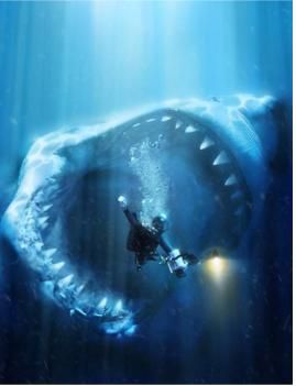 -----------------... - Megalodon, The Prehistoric Great White Shark - C...arocles megalodon-  prehistoryczny żarłacz biały.jpg