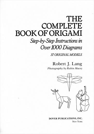 Robert Lang - The complete book of origami - CBOO_0000.JPG