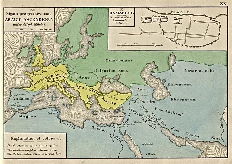 Stare mapy z różnych cześci świata - XIX i XX wiek - arabic ascendency 1884.jpg