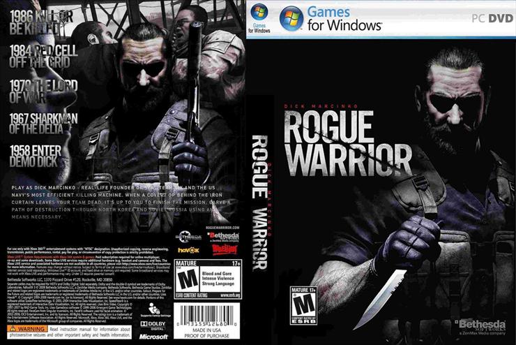  Okładki Płyt DVD i CD Gier PC  - Rogue_Warrior-front.jpg