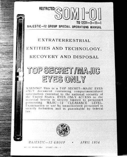 UFO obserwacje - Ściśle tajny UFO dokument armii amerykańskiej.png