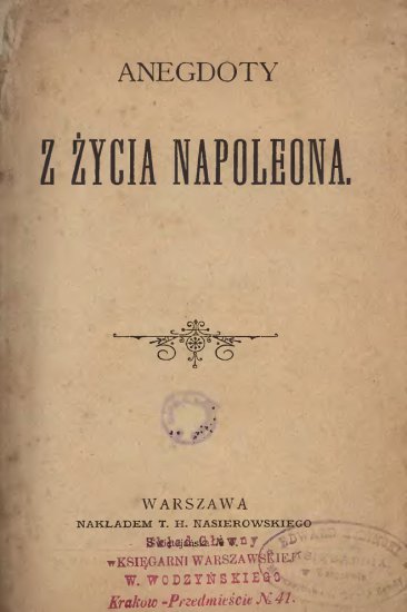  Autor Nieznany - Autor nieznany - Anegdoty z życia Napoleona.jpg
