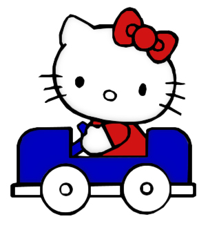Hello Kitty - Hello Kitty_niebieski samochod.jpg